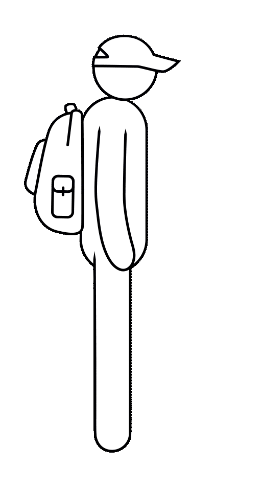 Man leaves